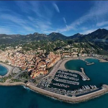Le Lodge, T2 classé 3 étoiles avec jardin, parking, piscine&mer à 2 pas Menton Exterior foto